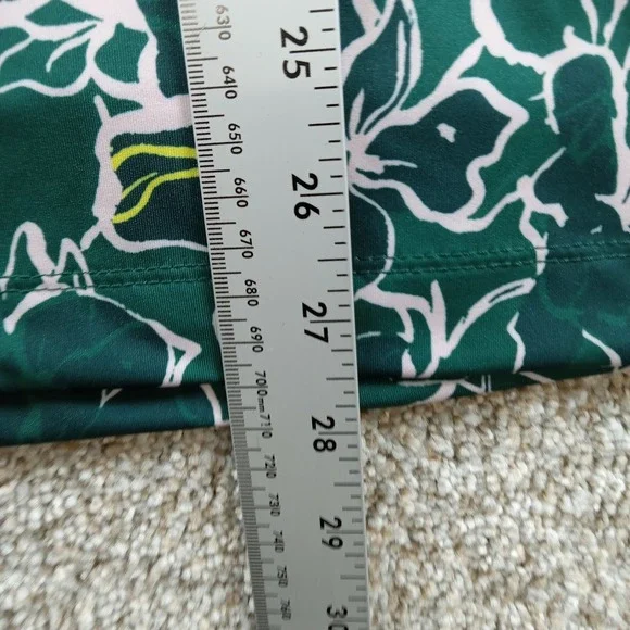 Bad Birdie‎ Shirt Mens Medium Green Floral Azalea Collection Core Polo Stretch